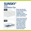 Sunsky 5V 26.22 in. x 6 ft. White Opal Polycarbonate Roof Panel, 5PK 401027